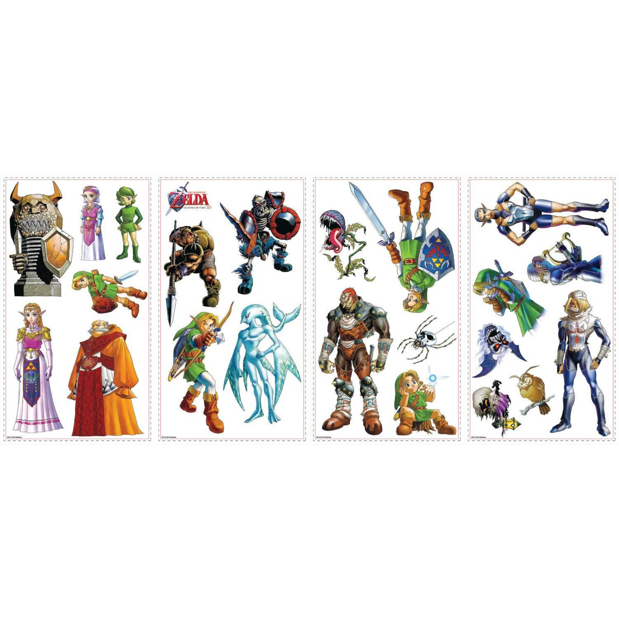 RoomMates Legend of Zelda: Ocarina Of Time 3D Peel & Stick Wall Decals